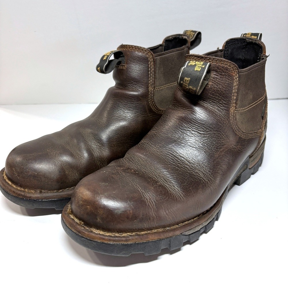 Georgia Boot Eagle One 4" Chelsea Waterproof Work Boots Leather GB00315 Mens 10